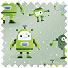 Sparky Squad, Lime Green - Twist&Fit Roman Blind